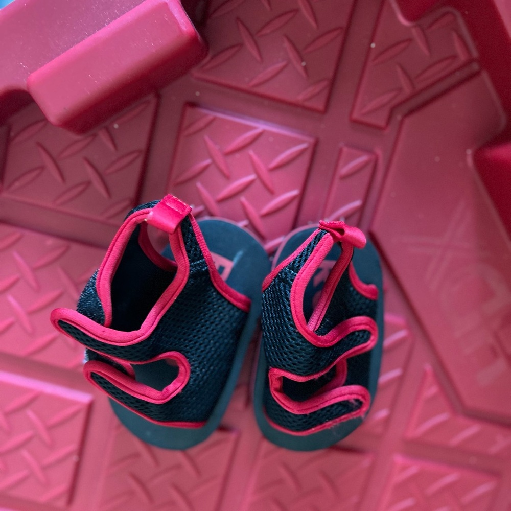 Kids Black and Pink Active Sandals